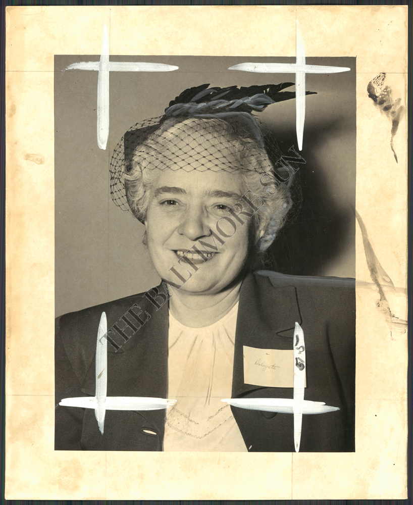 BS Photo BGX-383 Mrs. J. Wilmer Cronin, Baltimore, Maryland