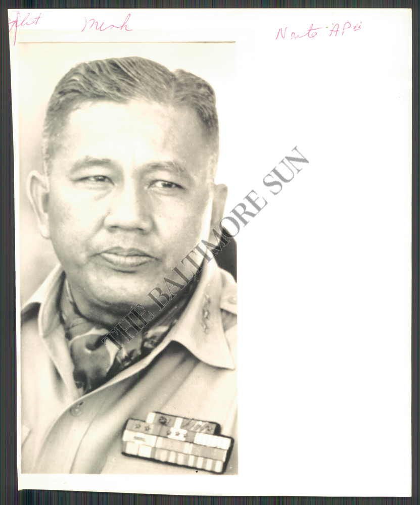 BS PHOTO bhp384 General Duong Van Minh President of the Republic of