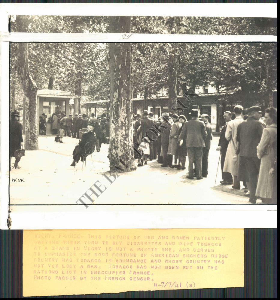 BS Photo BKN-531 Paris Under German Occupation France World War II 1941