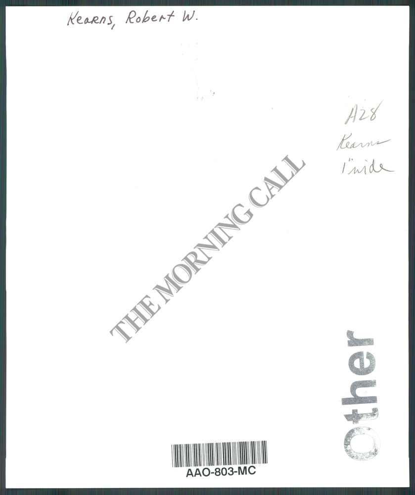 MC PHOTO aao803 Robert W Kearns Inventor of Intermittent Windshield Wipers